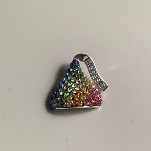 Sterling rainbow charm Hershey kiss NWOT
